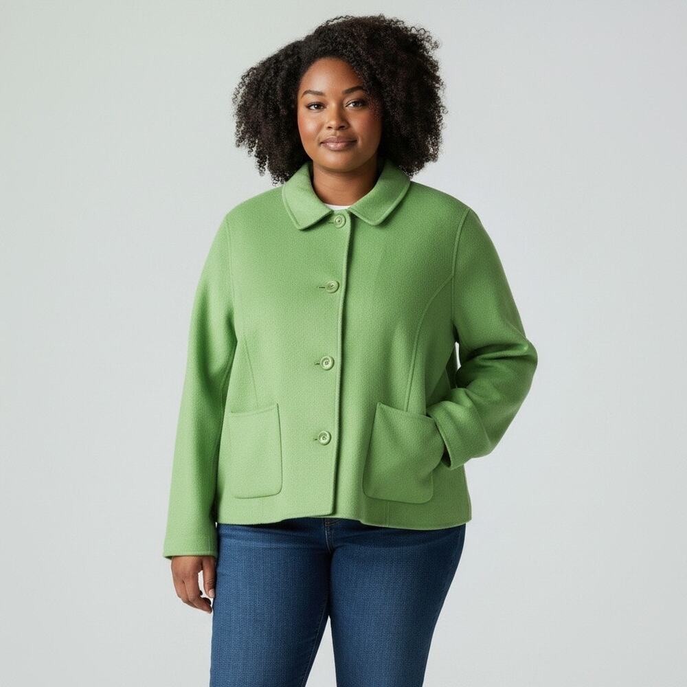 Talbots Wool Jacket Lime Blazer